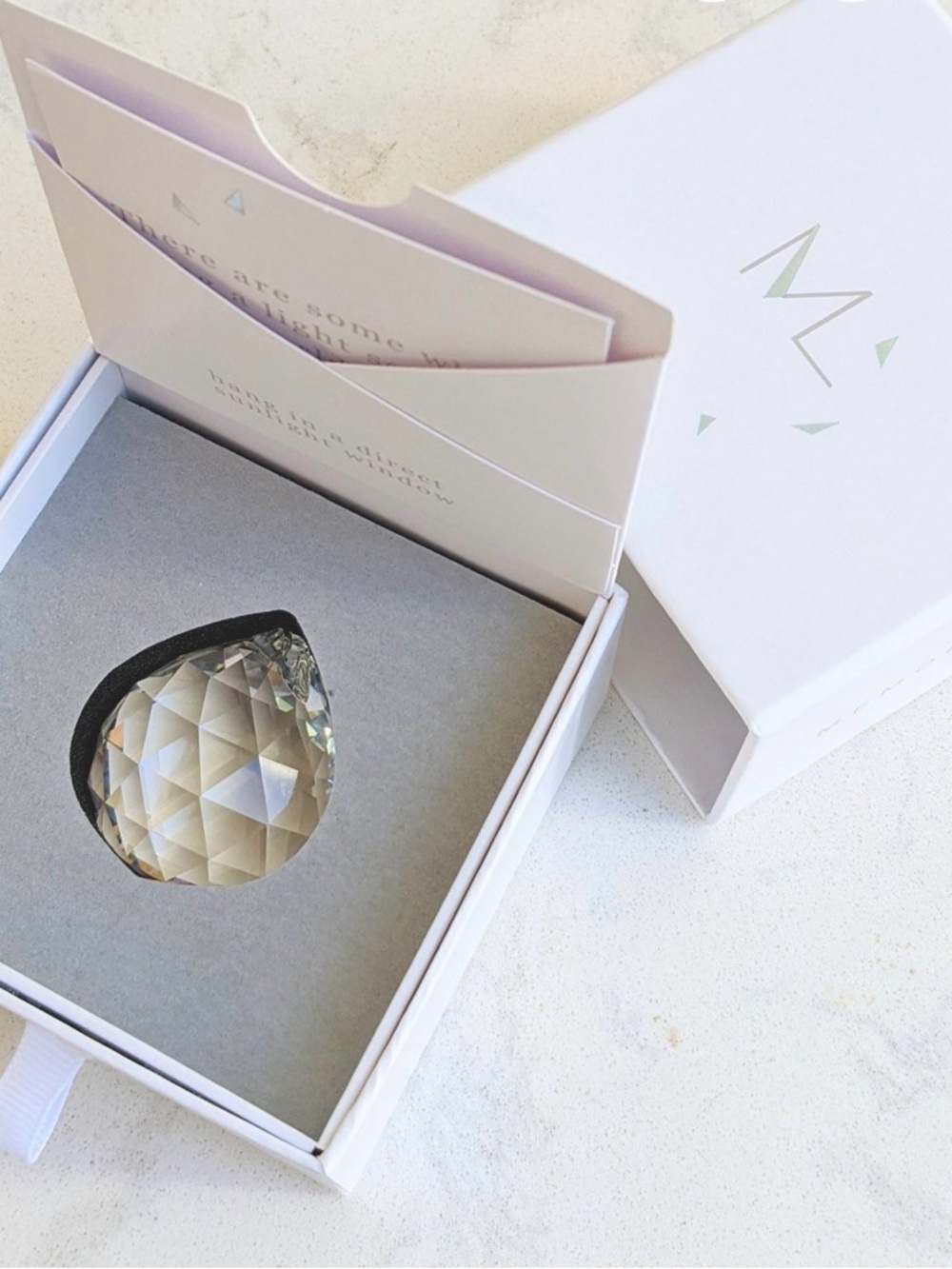 Memorial Crystal Hanging Prism  NWT